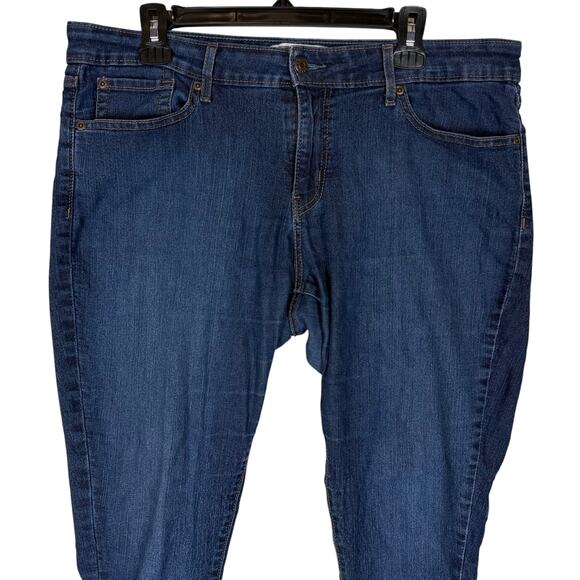 Signature by Levi Strauss & Co. Jeans Womens 18 Blue Denim 5-Pockets Skinny - Picture 3 of 16